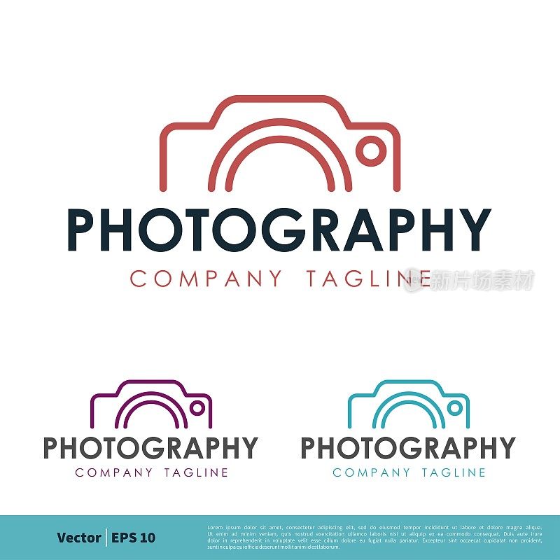 Photography Camera Icon Vector Logo Template Illustration Design. Vector EPS 10.